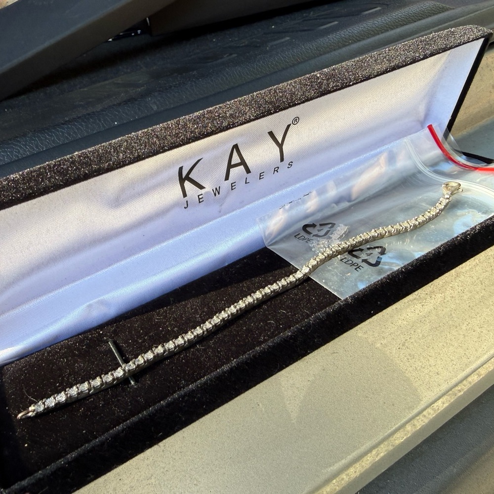 Kay Jewelers Silver Tennis Bracelet